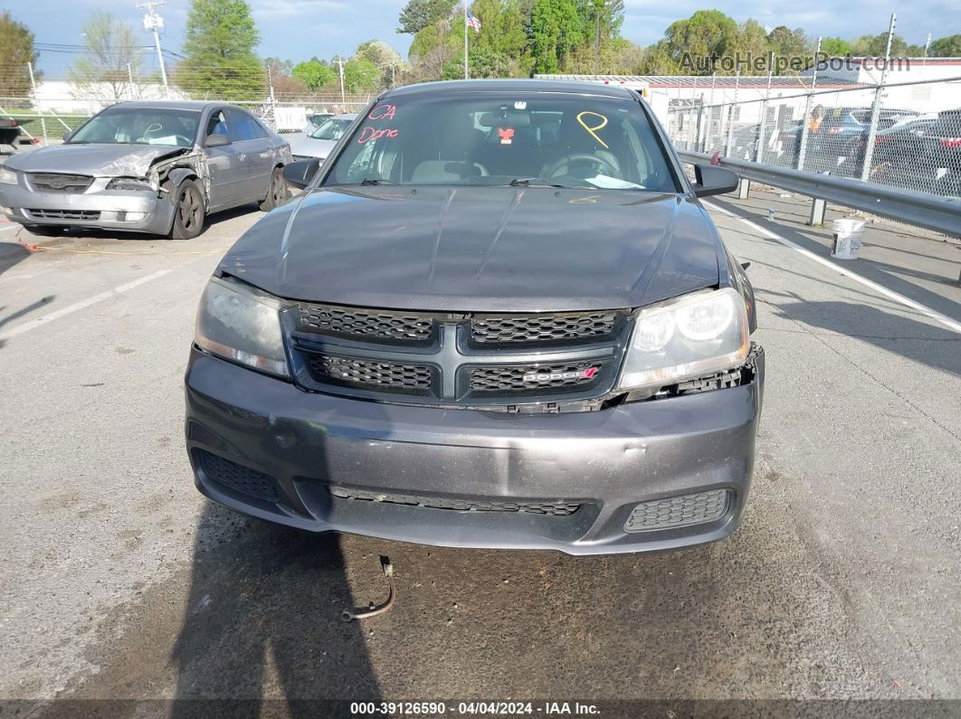 2014 Dodge Avenger Se Gray vin: 1C3CDZABXEN201411