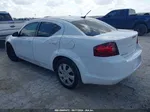 2014 Dodge Avenger Se White vin: 1C3CDZABXEN216569