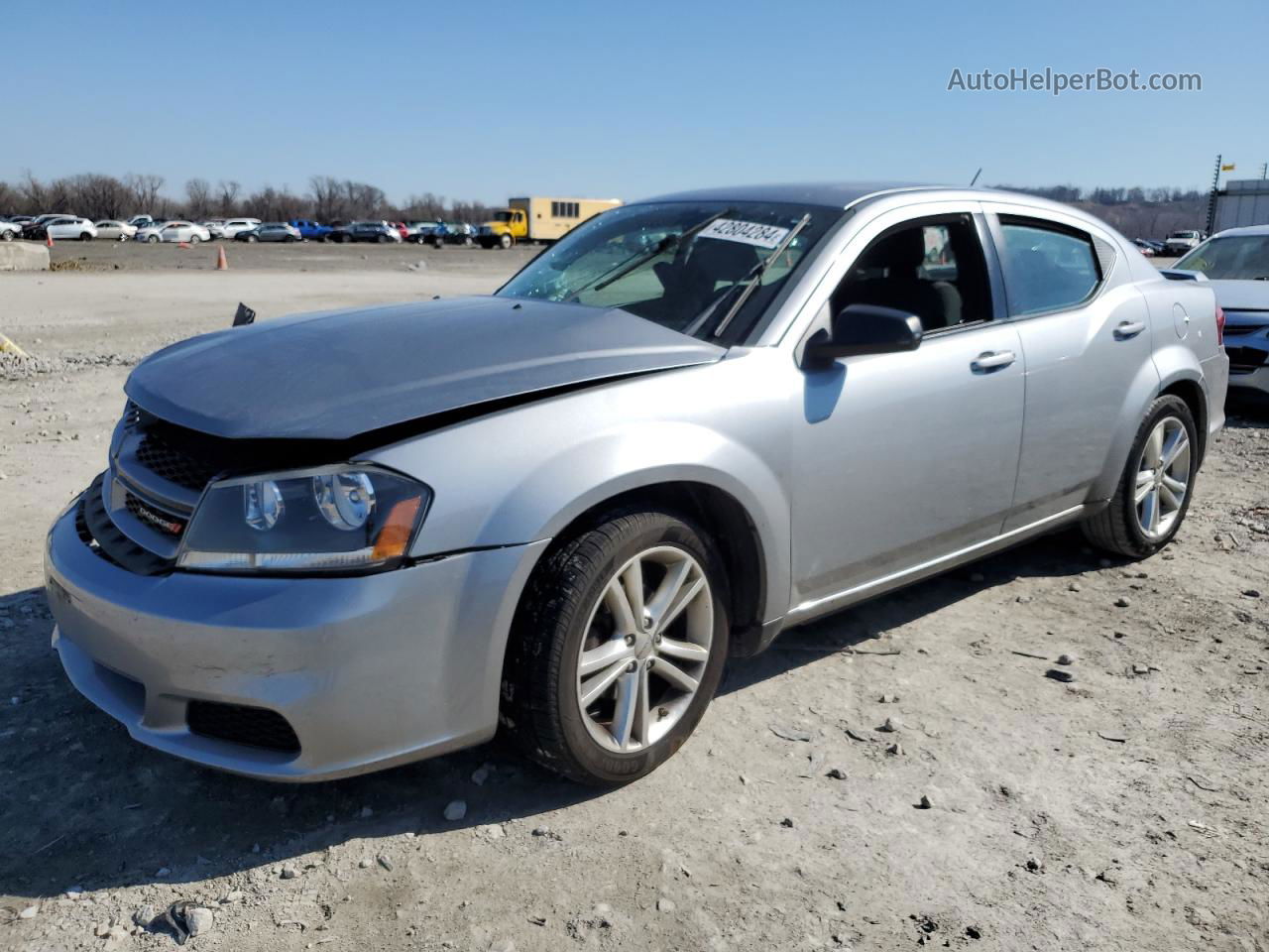 2014 Dodge Avenger Se Silver vin: 1C3CDZABXEN221366