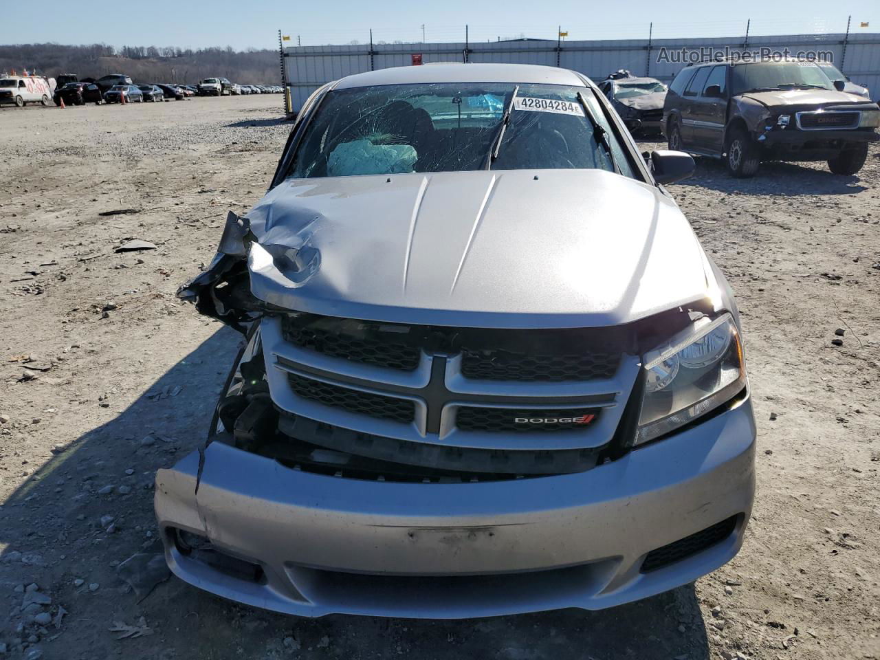 2014 Dodge Avenger Se Silver vin: 1C3CDZABXEN221366