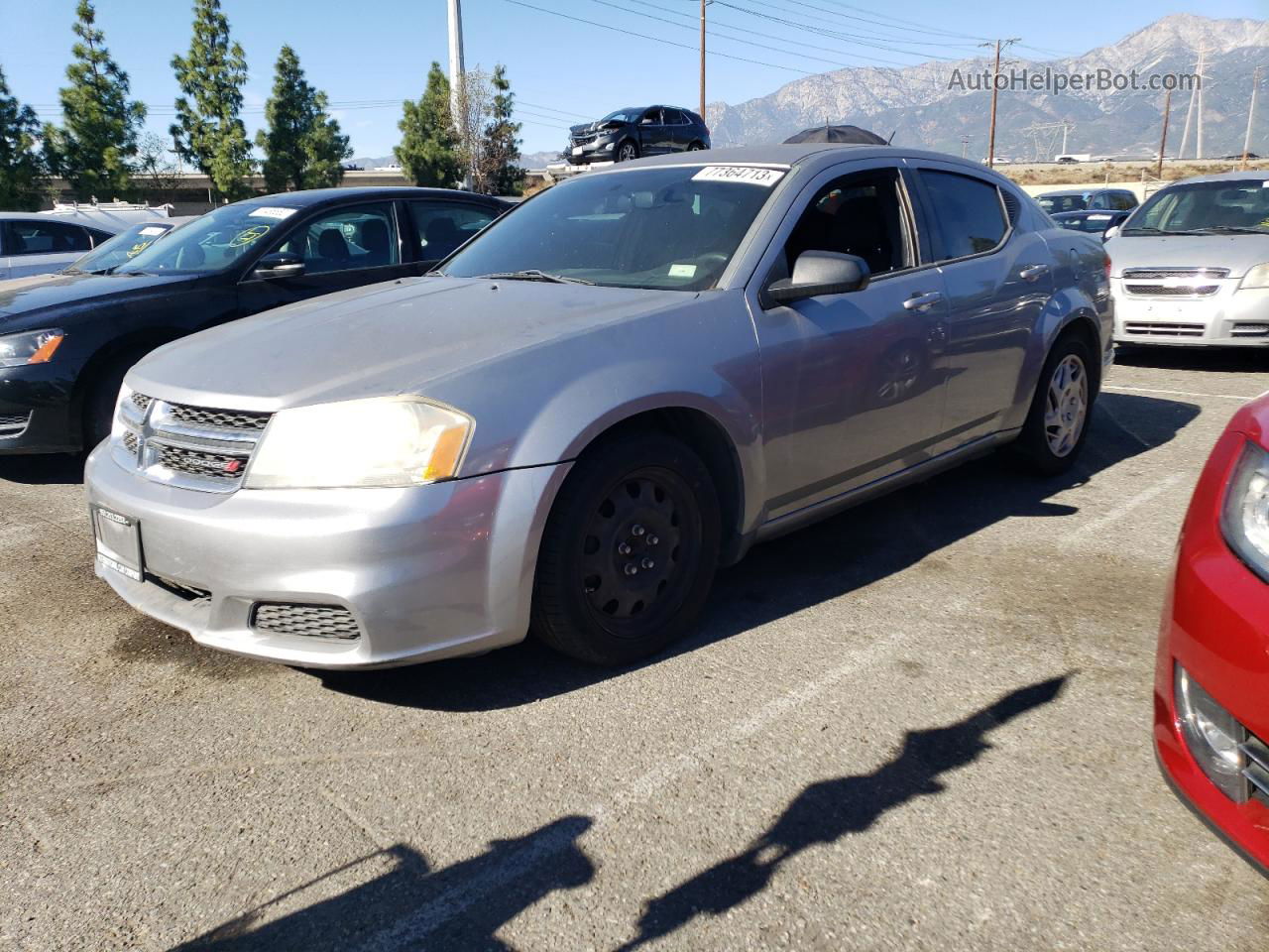 2014 Dodge Avenger Se Silver vin: 1C3CDZAG0EN108425