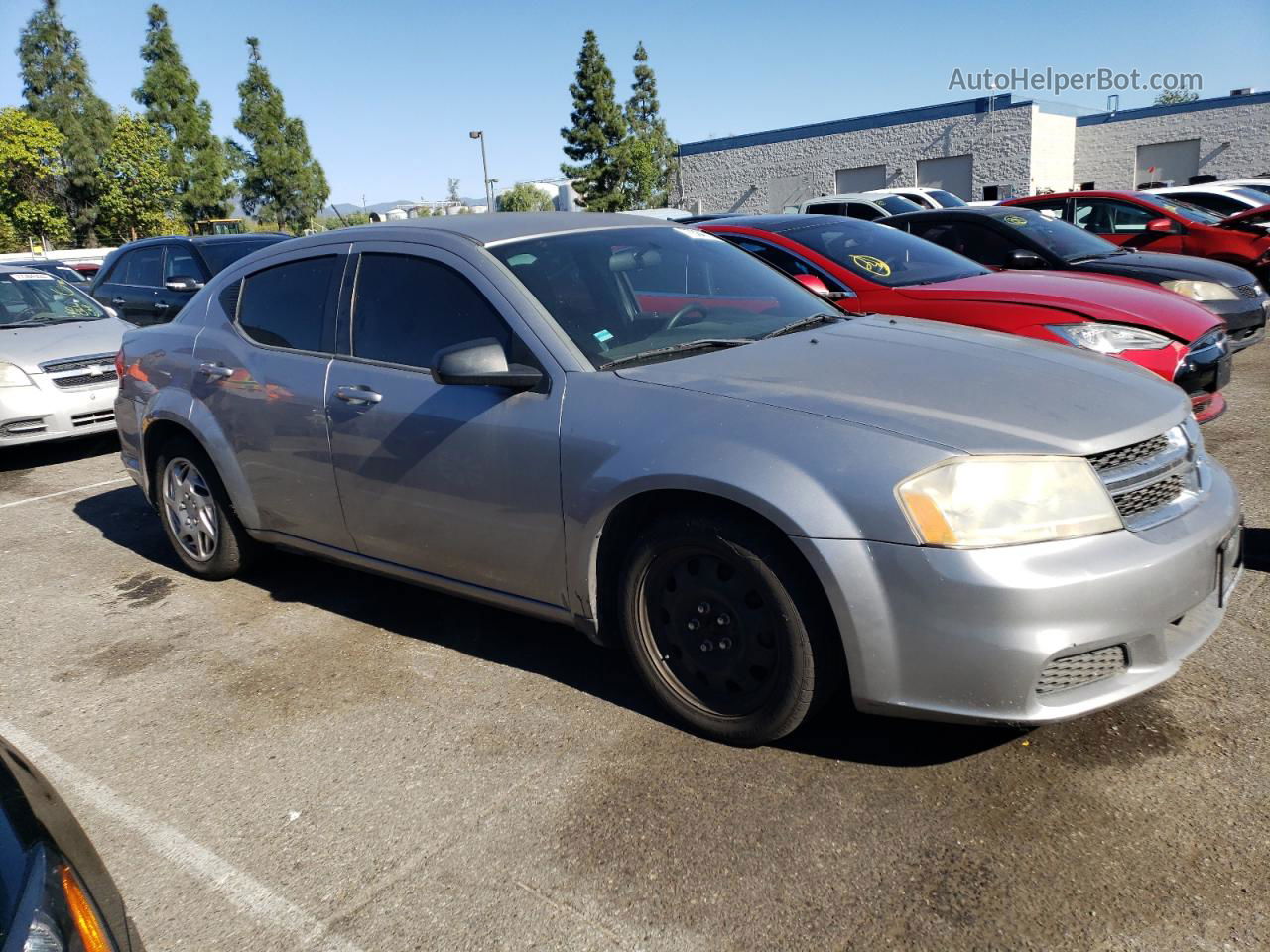 2014 Dodge Avenger Se Silver vin: 1C3CDZAG0EN108425