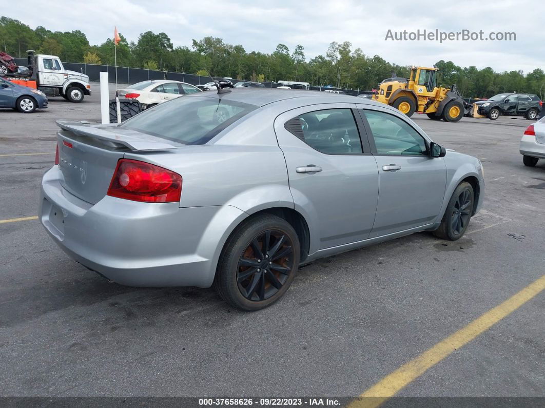 2014 Dodge Avenger Se Silver vin: 1C3CDZAG0EN138671