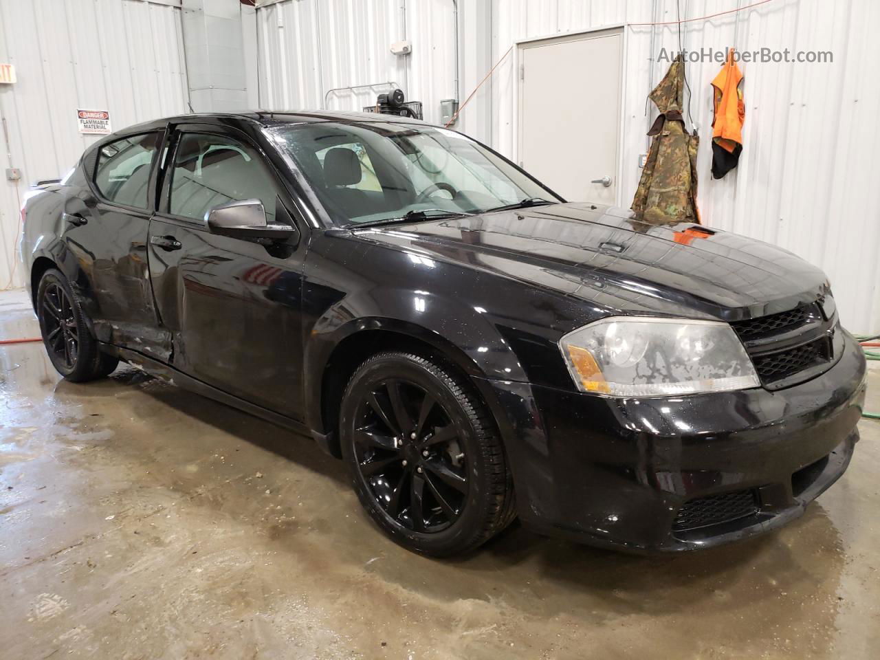 2014 Dodge Avenger Se Black vin: 1C3CDZAG0EN161724