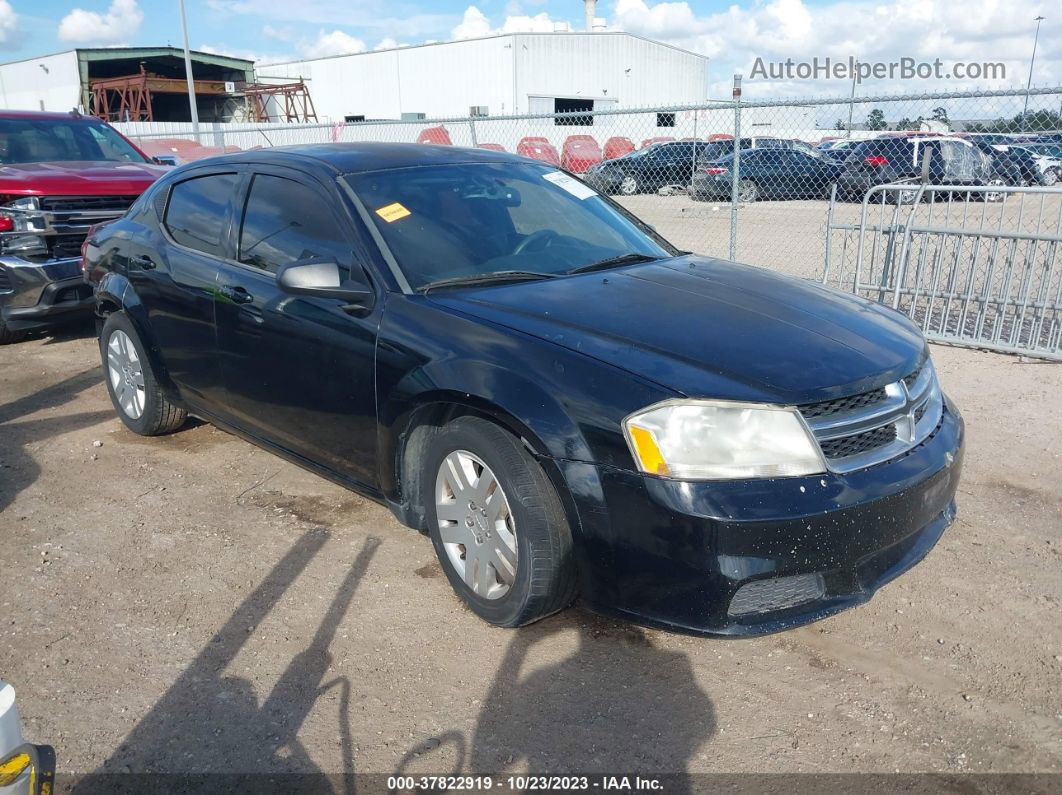 2014 Dodge Avenger Se Black vin: 1C3CDZAG0EN218584