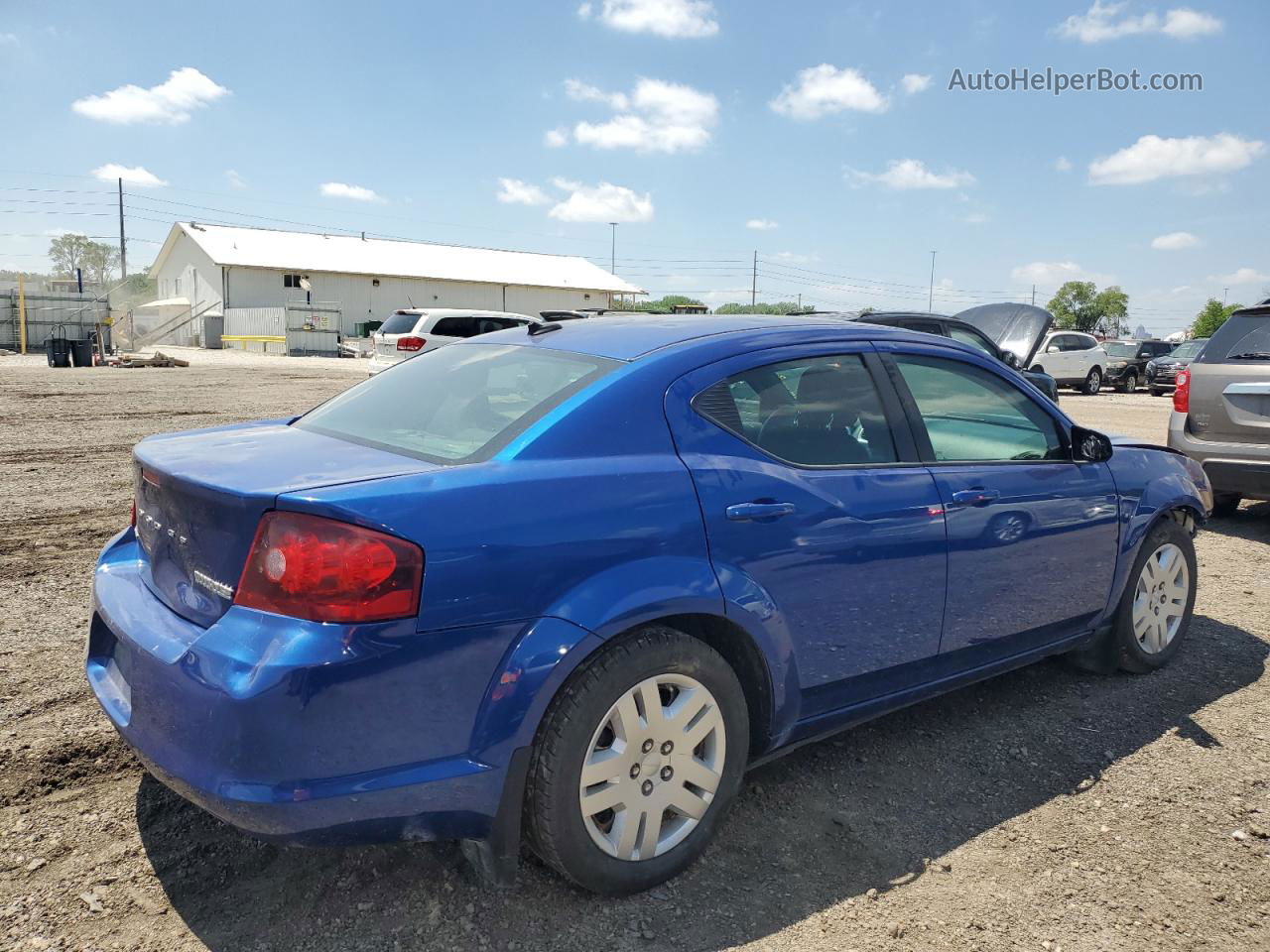 2014 Dodge Avenger Se Blue vin: 1C3CDZAG0EN220481