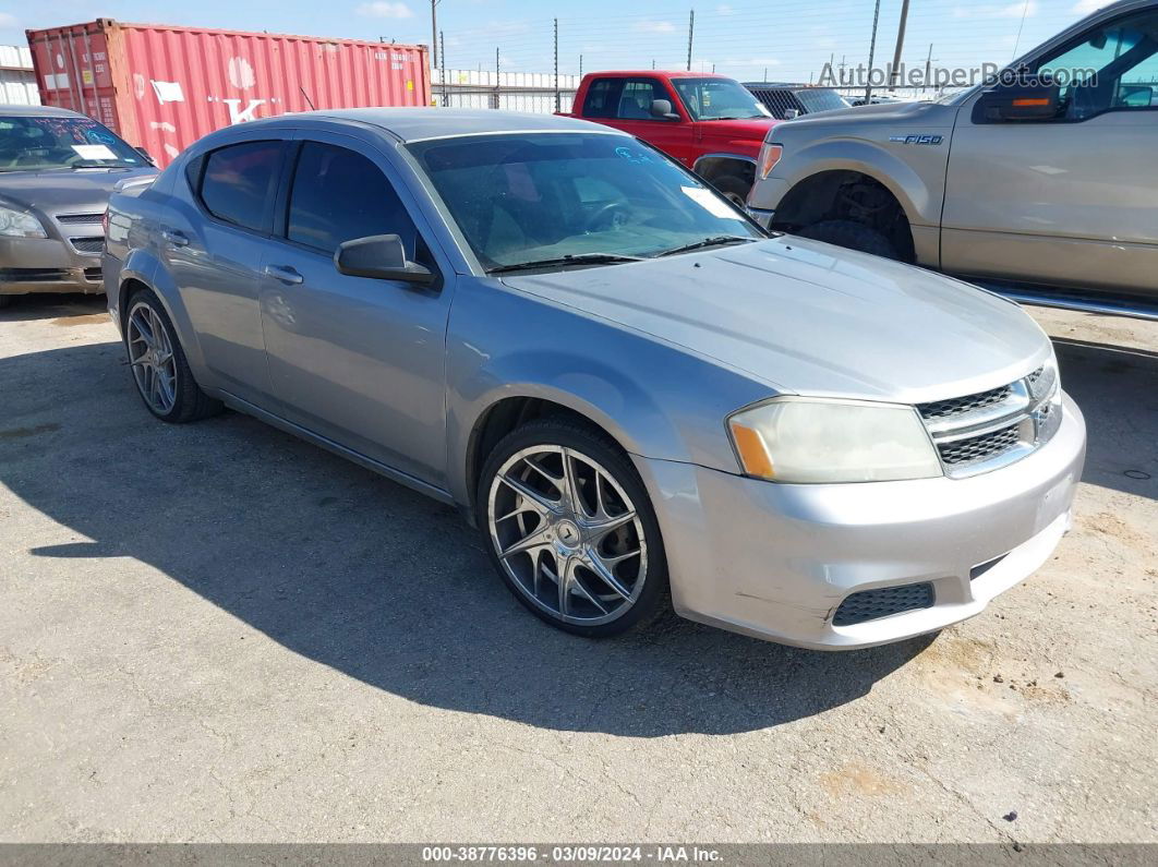 2014 Dodge Avenger Se Silver vin: 1C3CDZAG0EN220609