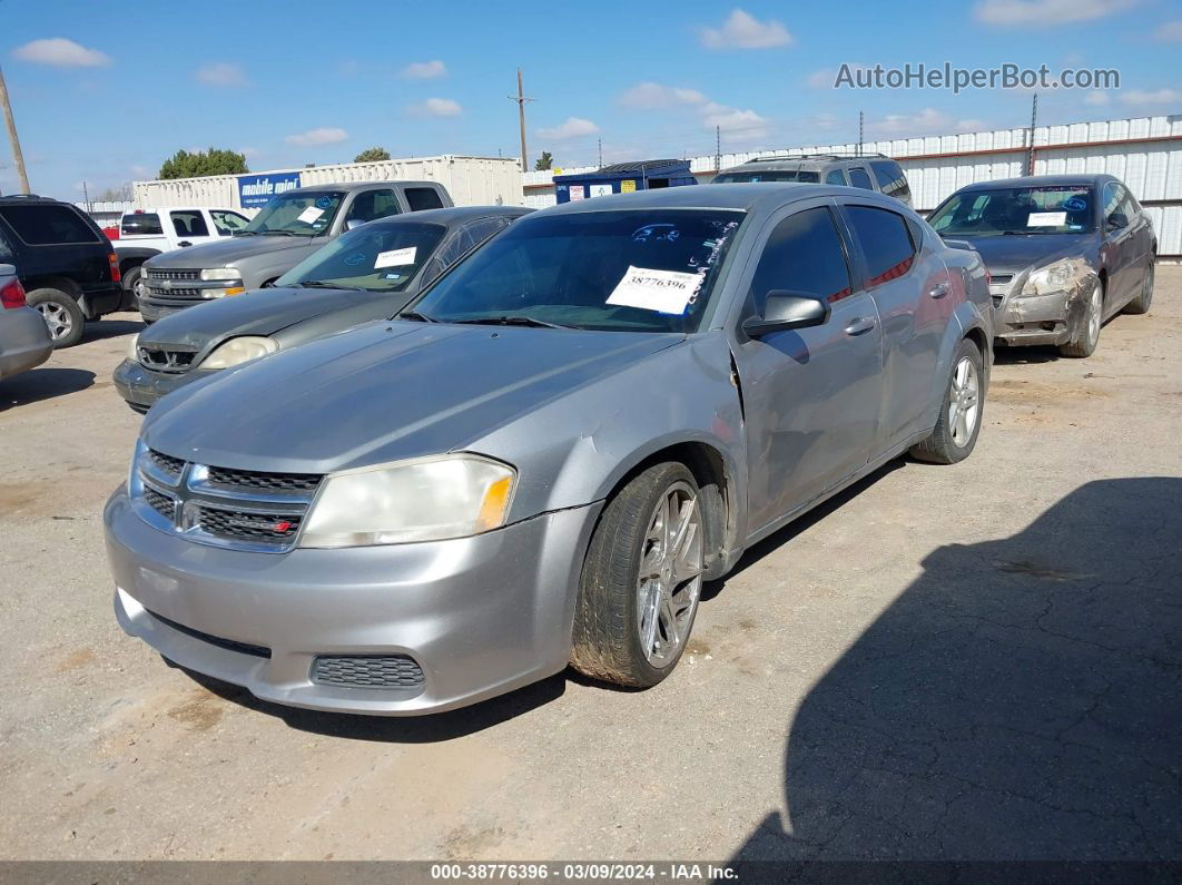 2014 Dodge Avenger Se Silver vin: 1C3CDZAG0EN220609