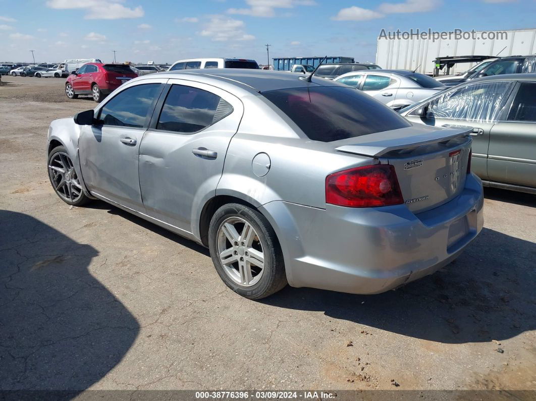 2014 Dodge Avenger Se Silver vin: 1C3CDZAG0EN220609