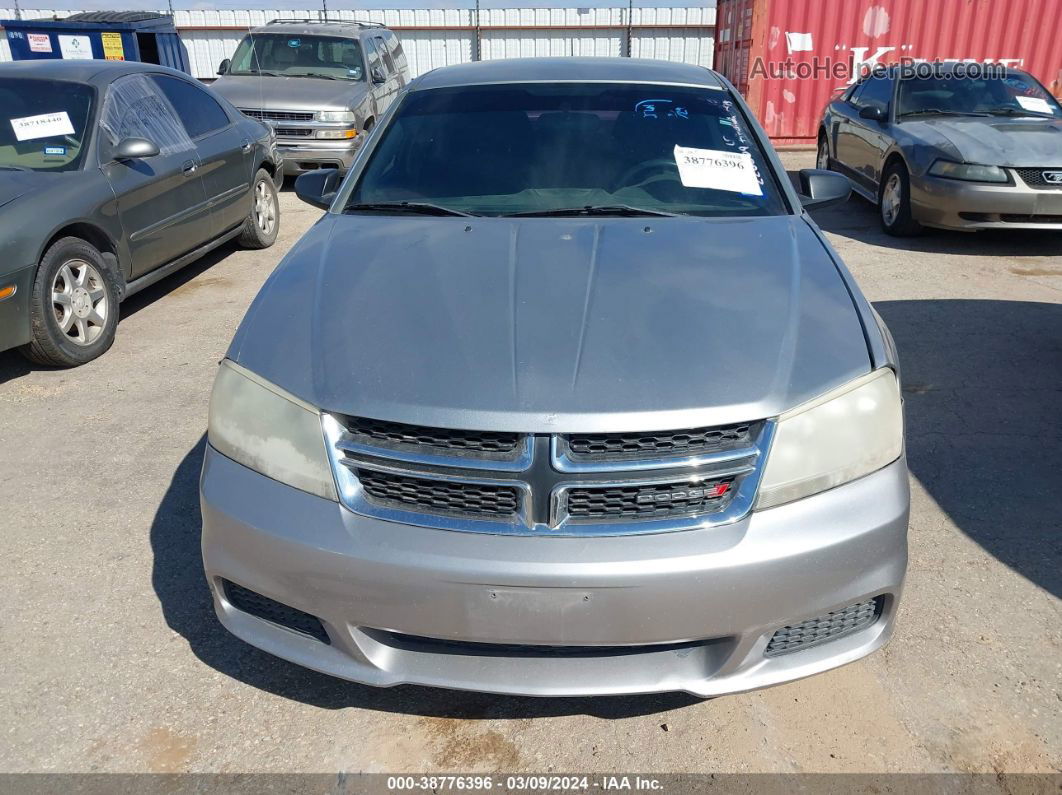 2014 Dodge Avenger Se Silver vin: 1C3CDZAG0EN220609