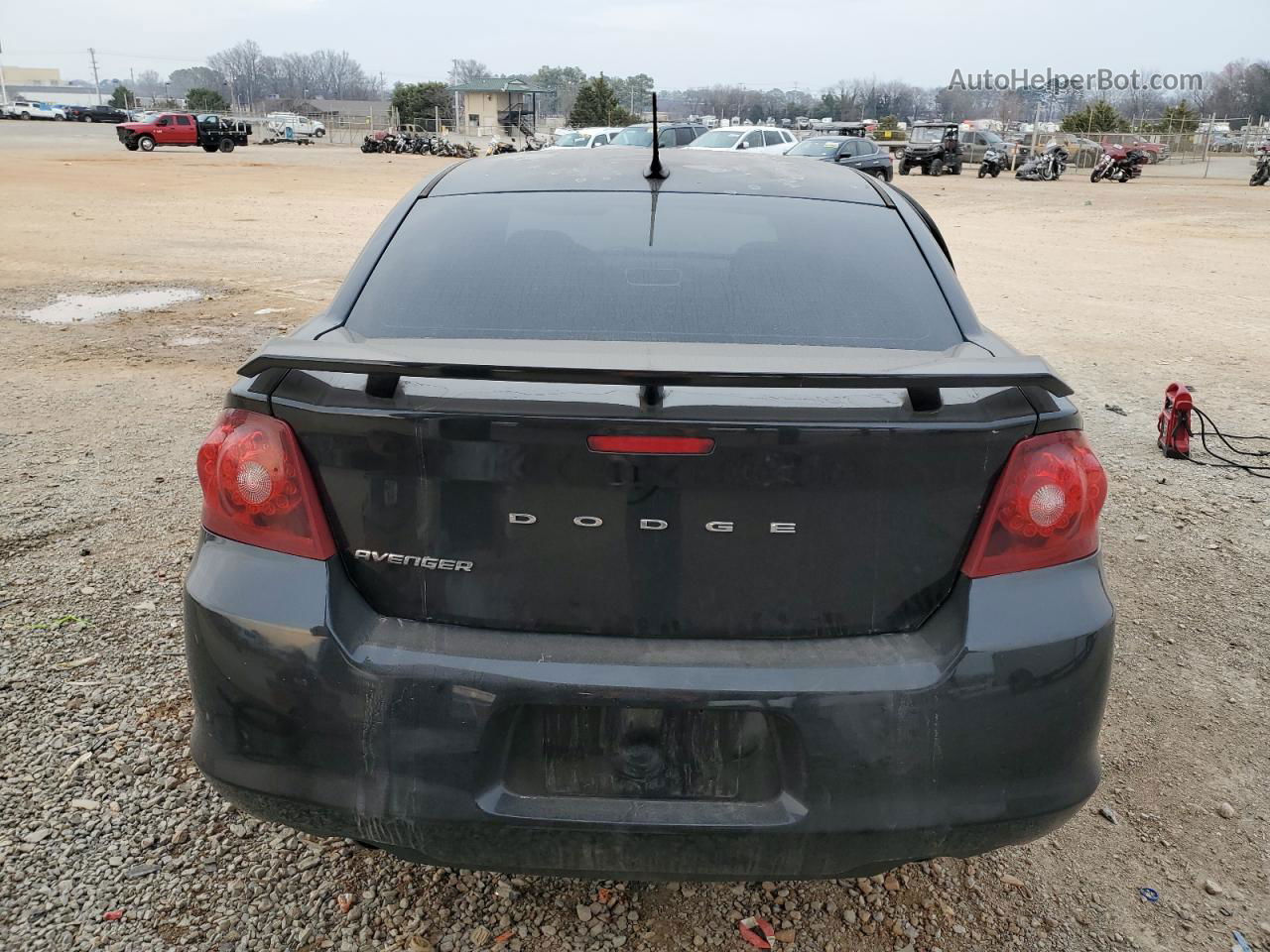 2014 Dodge Avenger Se Black vin: 1C3CDZAG1EN104187