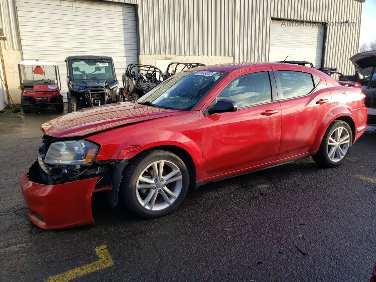 2014 Dodge Avenger Se Red vin: 1C3CDZAG1EN148562