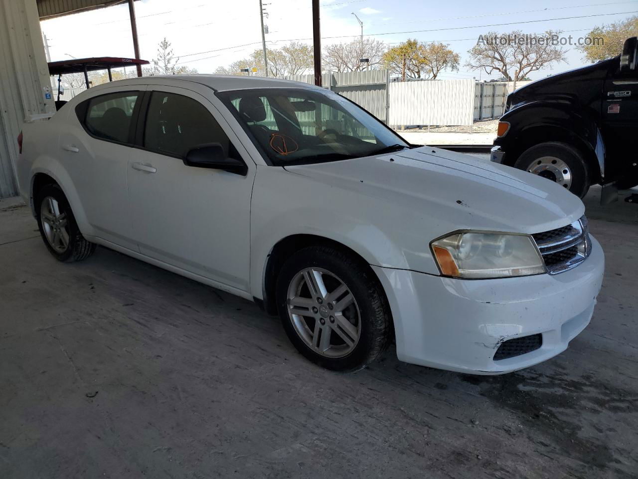 2014 Dodge Avenger Se White vin: 1C3CDZAG1EN218416