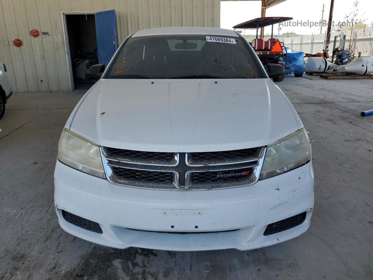 2014 Dodge Avenger Se White vin: 1C3CDZAG1EN218416