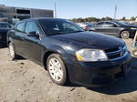 2014 Dodge Avenger Se Black vin: 1C3CDZAG1EN235717