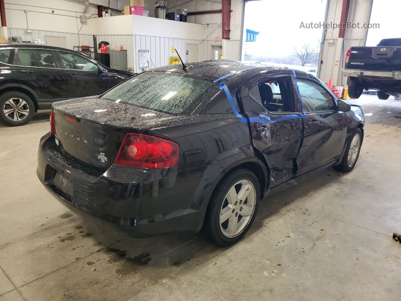 2014 Dodge Avenger Se Black vin: 1C3CDZAG2EN110001