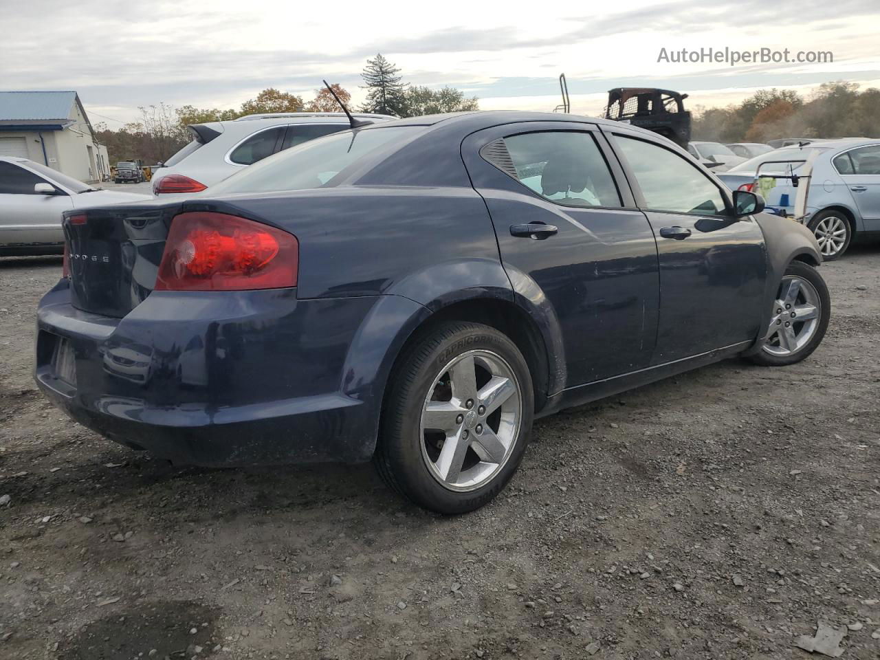 2014 Dodge Avenger Se Blue vin: 1C3CDZAG2EN173972