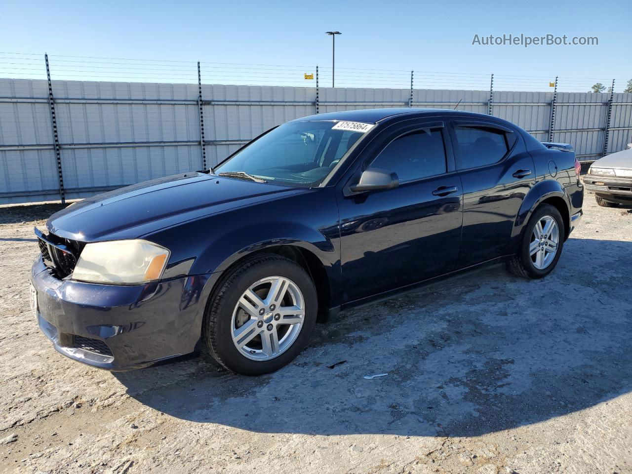 2014 Dodge Avenger Se Синий vin: 1C3CDZAG2EN232678