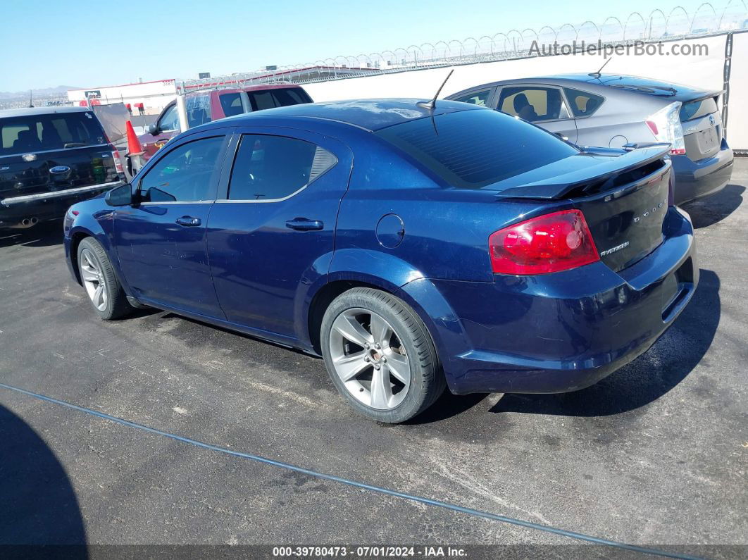 2014 Dodge Avenger Se Blue vin: 1C3CDZAG3EN154671