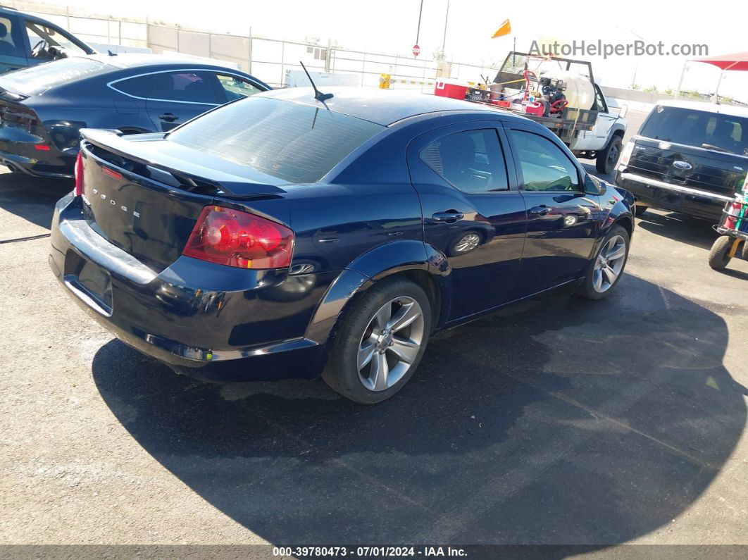 2014 Dodge Avenger Se Blue vin: 1C3CDZAG3EN154671