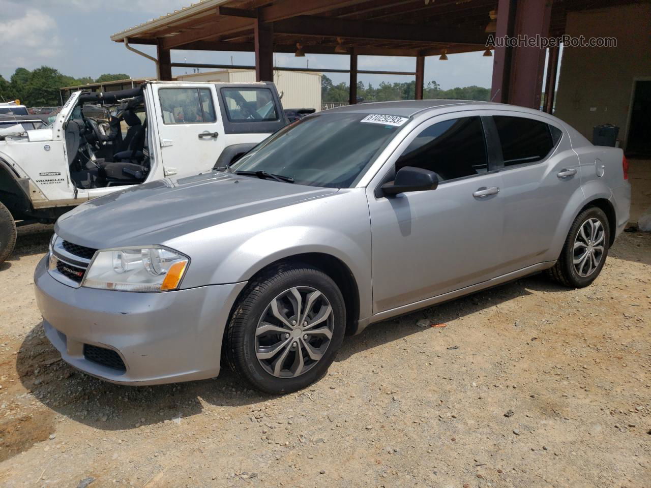 2014 Dodge Avenger Se Silver vin: 1C3CDZAG3EN225397