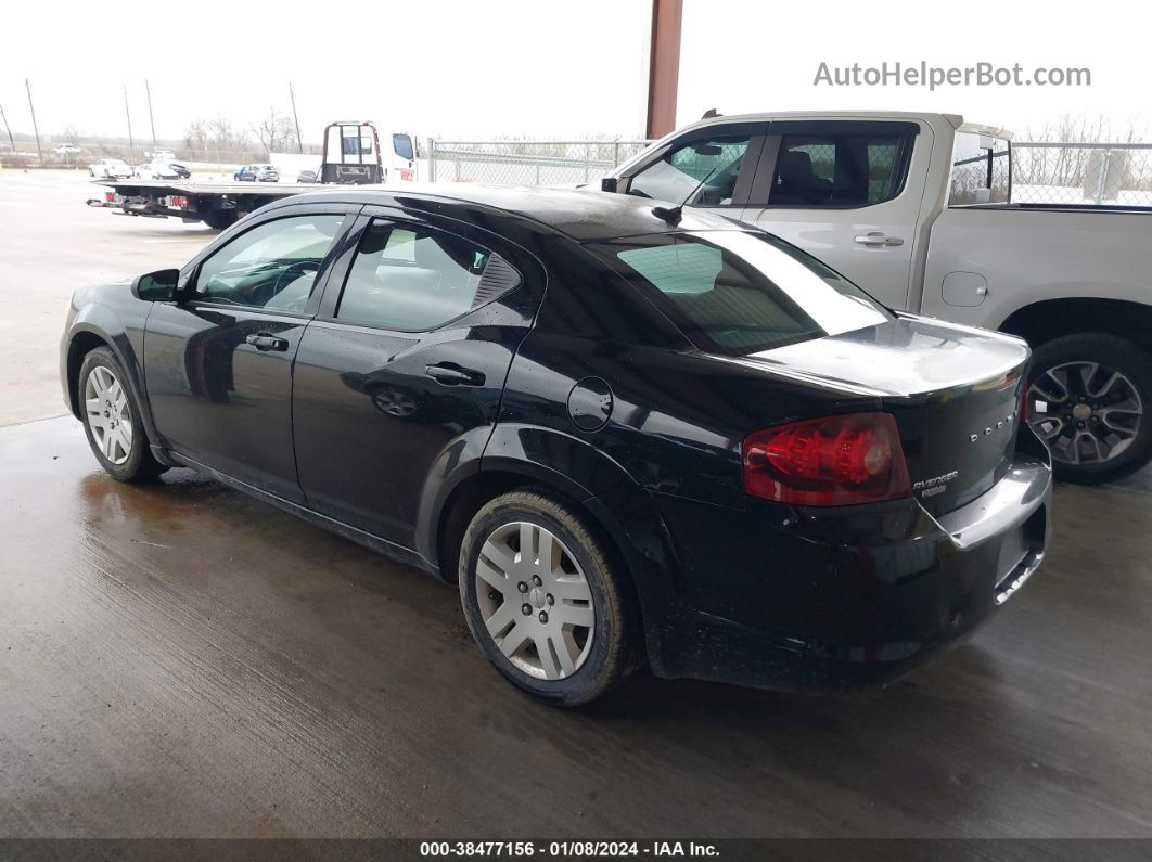 2014 Dodge Avenger Se Black vin: 1C3CDZAG4EN113255