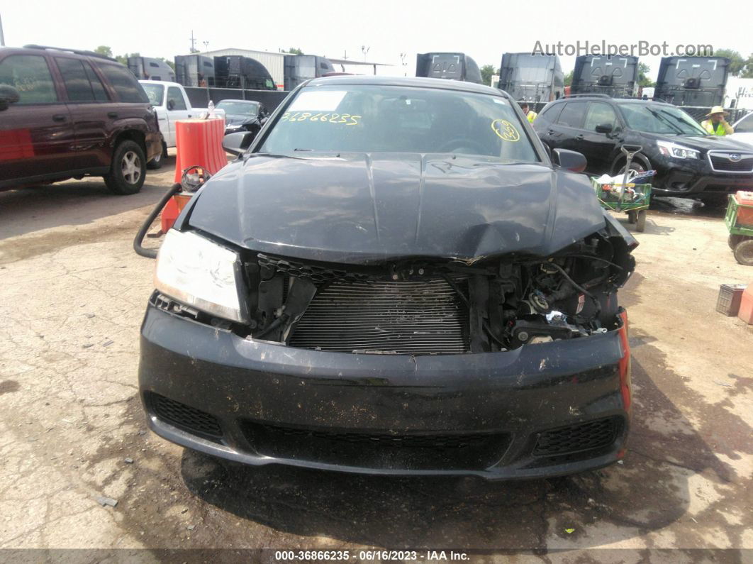 2014 Dodge Avenger Se Black vin: 1C3CDZAG4EN182740