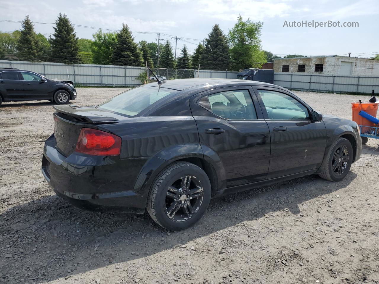 2014 Dodge Avenger Se Black vin: 1C3CDZAG4EN232942