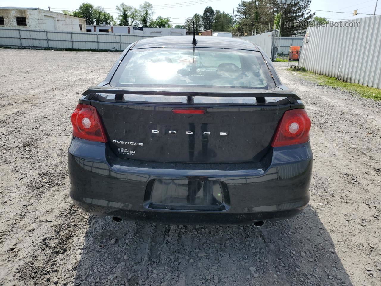 2014 Dodge Avenger Se Black vin: 1C3CDZAG4EN232942