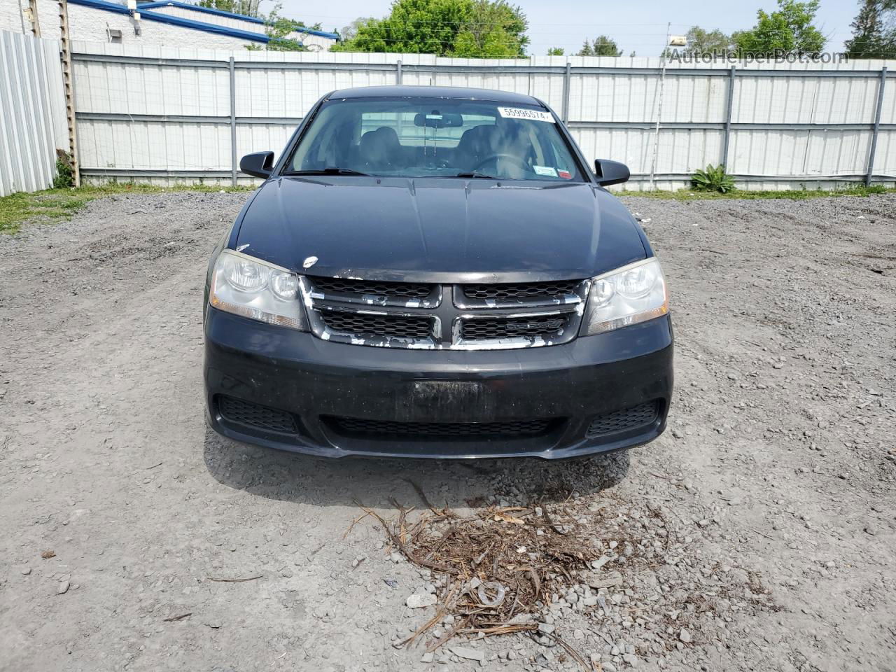 2014 Dodge Avenger Se Black vin: 1C3CDZAG4EN232942