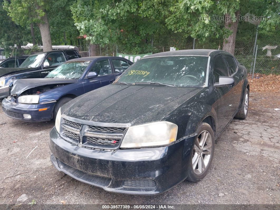 2014 Dodge Avenger Se Black vin: 1C3CDZAG5EN139542