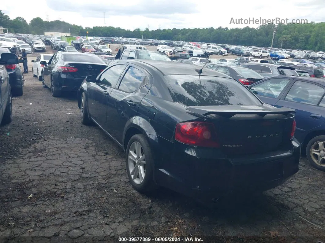 2014 Dodge Avenger Se Black vin: 1C3CDZAG5EN139542