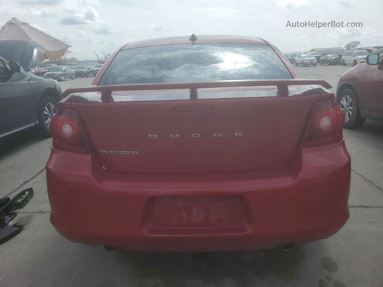 2014 Dodge Avenger Se Maroon vin: 1C3CDZAG5EN156065