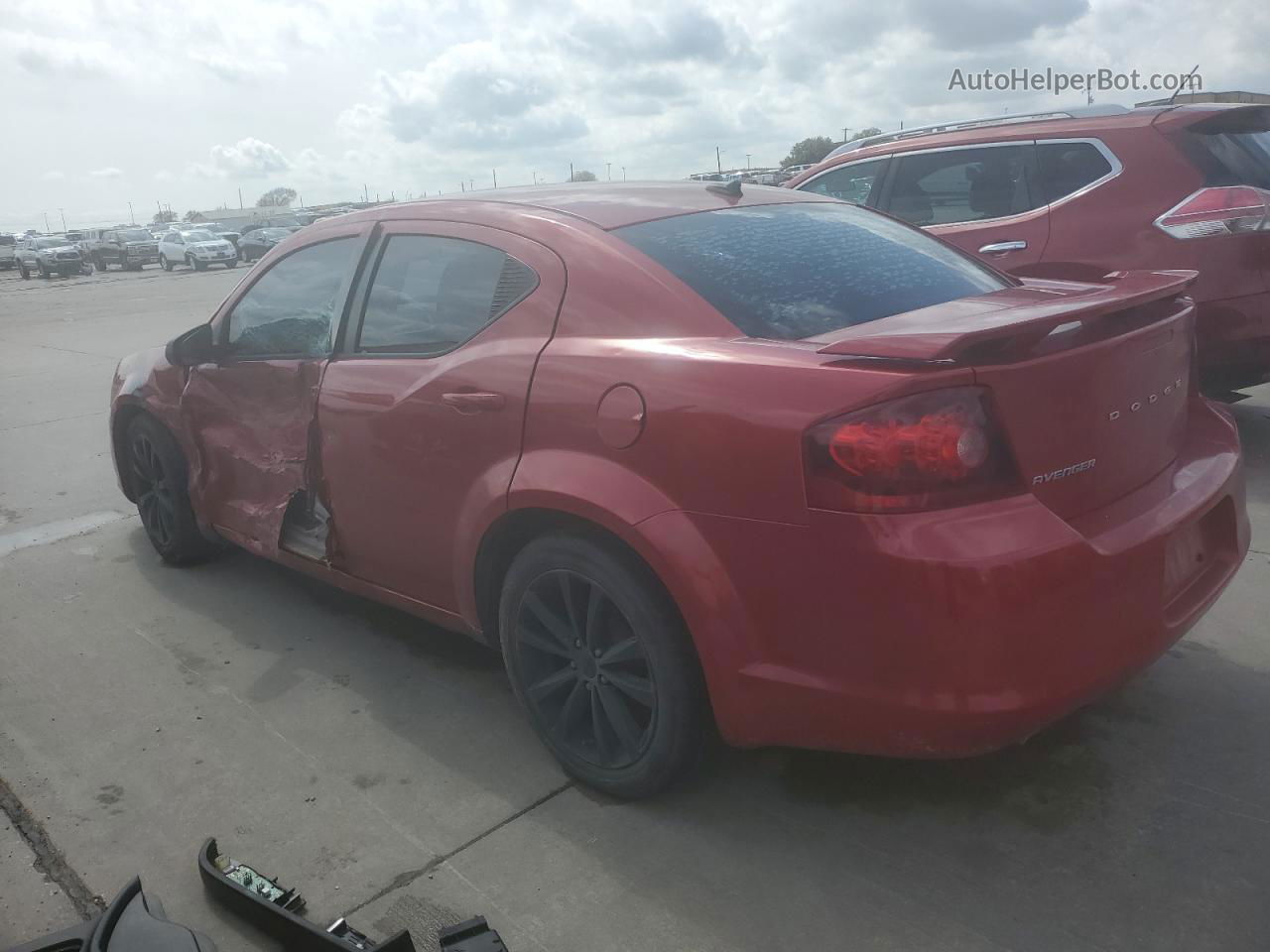 2014 Dodge Avenger Se Maroon vin: 1C3CDZAG5EN156065