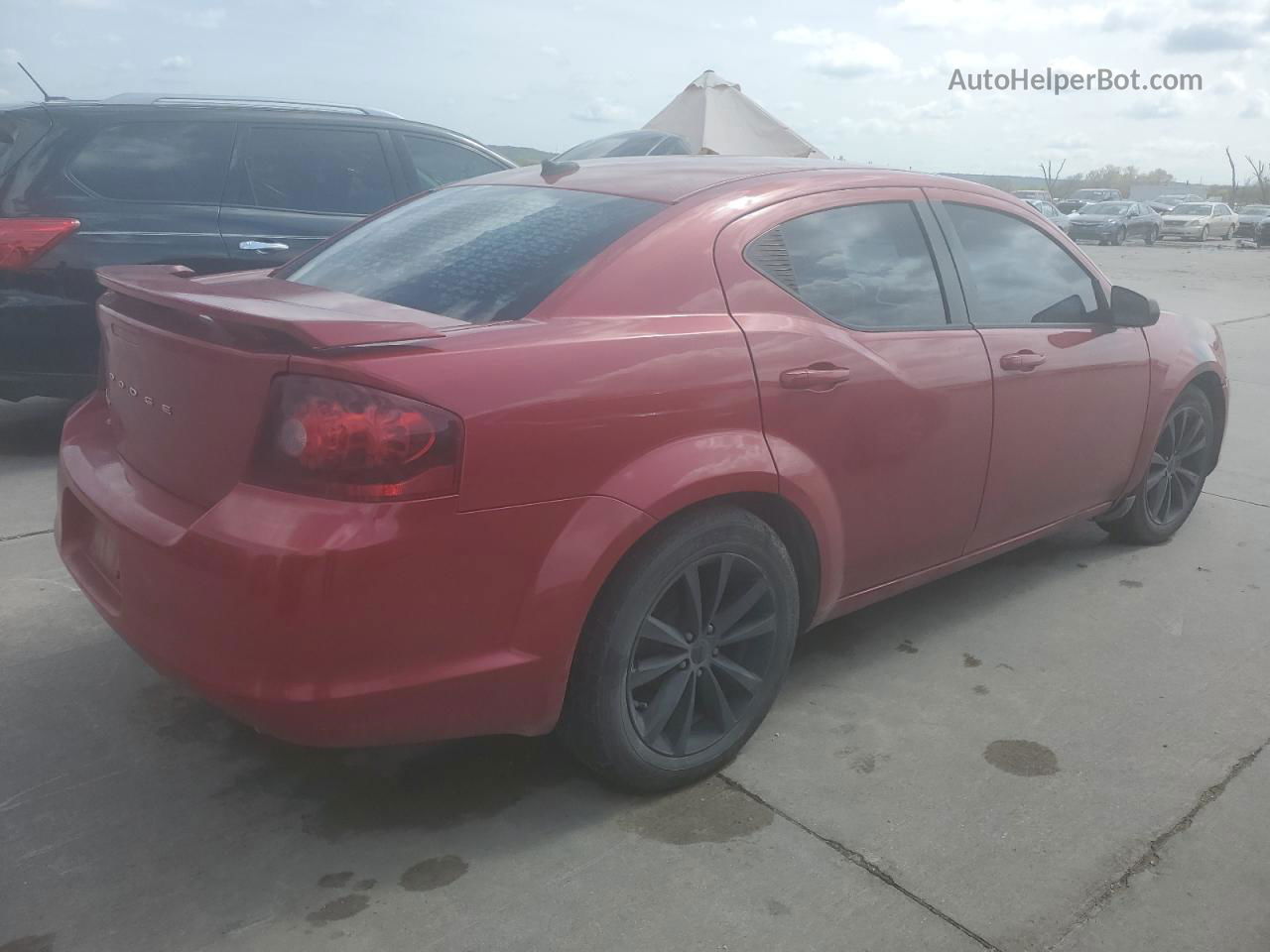 2014 Dodge Avenger Se Maroon vin: 1C3CDZAG5EN156065