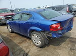 2014 Dodge Avenger Se Blue vin: 1C3CDZAG6EN189172