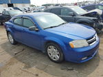 2014 Dodge Avenger Se Blue vin: 1C3CDZAG6EN189172