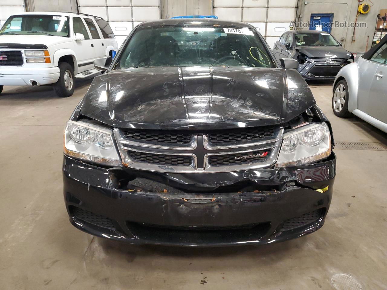 2014 Dodge Avenger Se Черный vin: 1C3CDZAG6EN193660