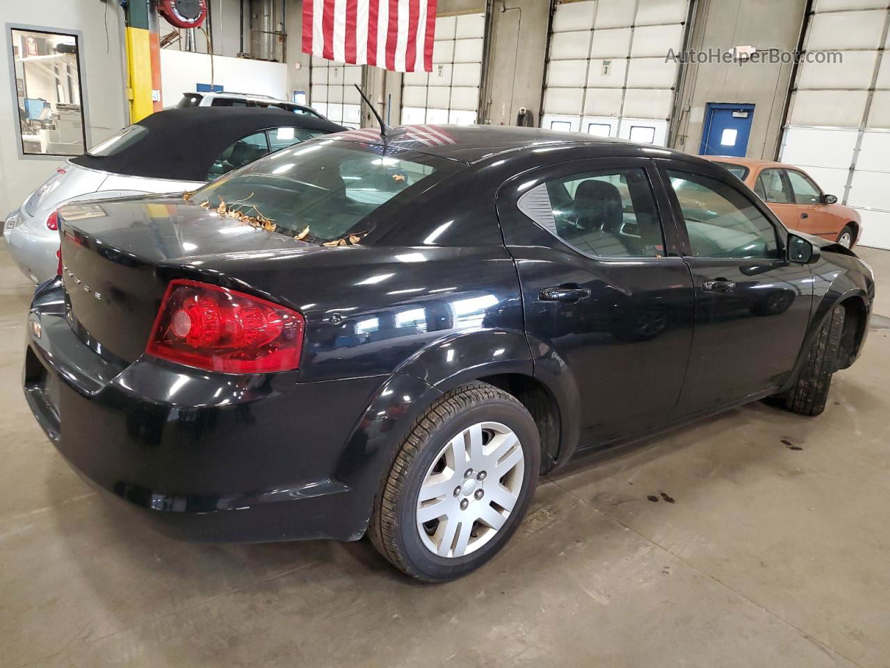 2014 Dodge Avenger Se Black vin: 1C3CDZAG6EN193660