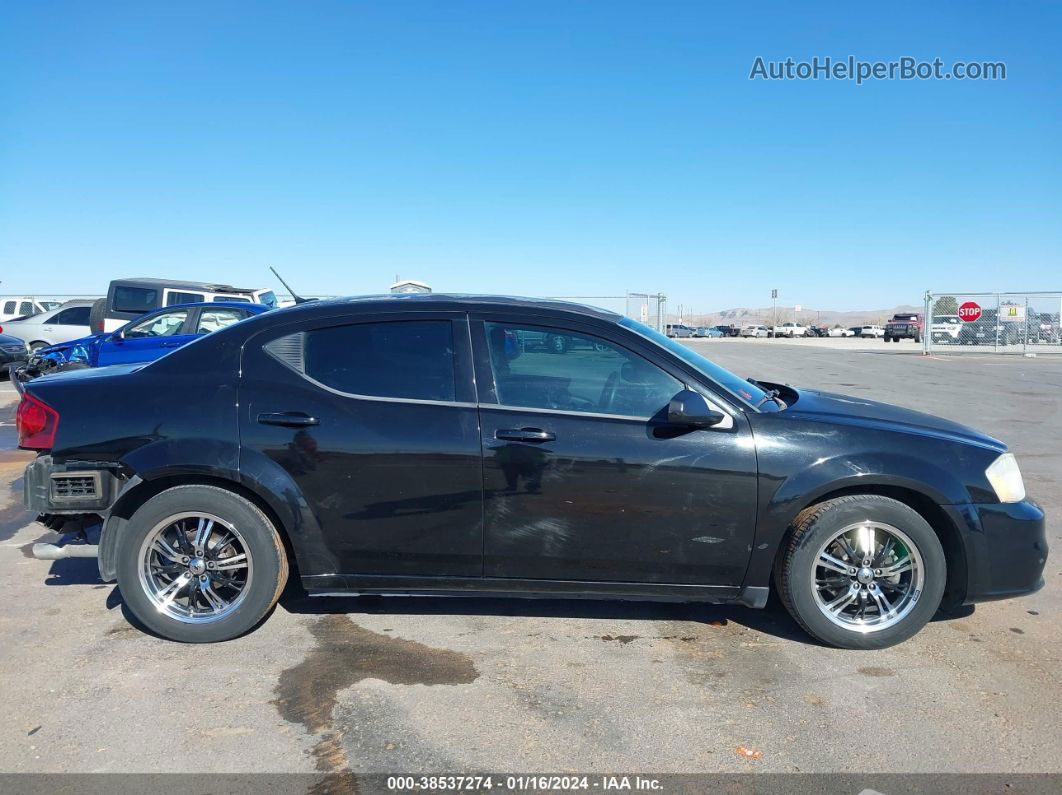 2014 Dodge Avenger Se Black vin: 1C3CDZAG8EN108592