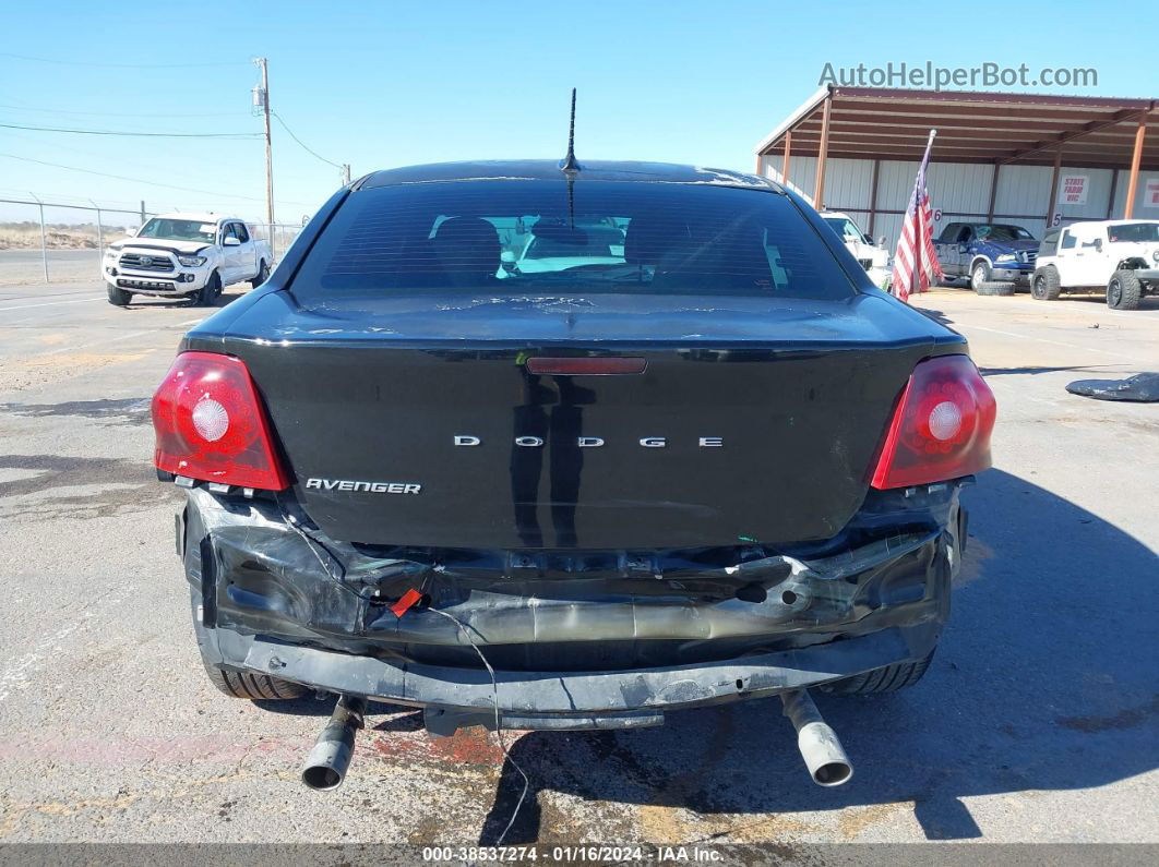 2014 Dodge Avenger Se Black vin: 1C3CDZAG8EN108592