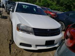 2014 Dodge Avenger Se White vin: 1C3CDZAG8EN174835