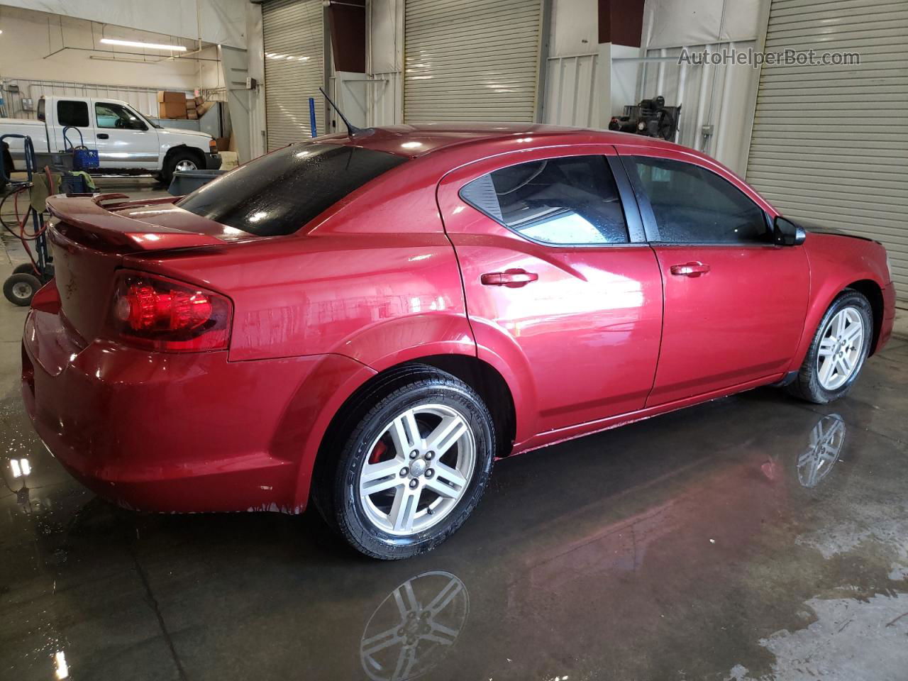 2014 Dodge Avenger Se Red vin: 1C3CDZAG8EN187875