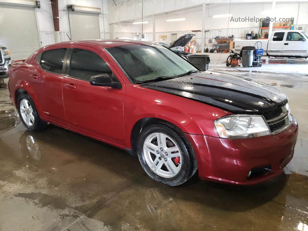 2014 Dodge Avenger Se Red vin: 1C3CDZAG8EN187875