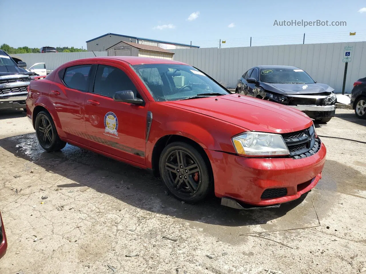 2014 Dodge Avenger Se Red vin: 1C3CDZAG8EN224049