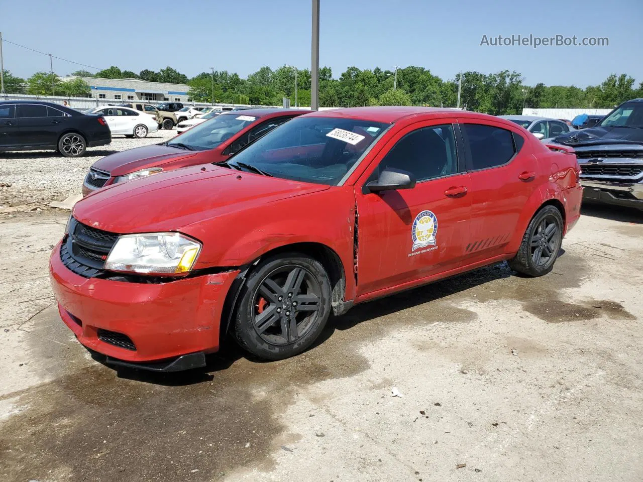 2014 Dodge Avenger Se Red vin: 1C3CDZAG8EN224049