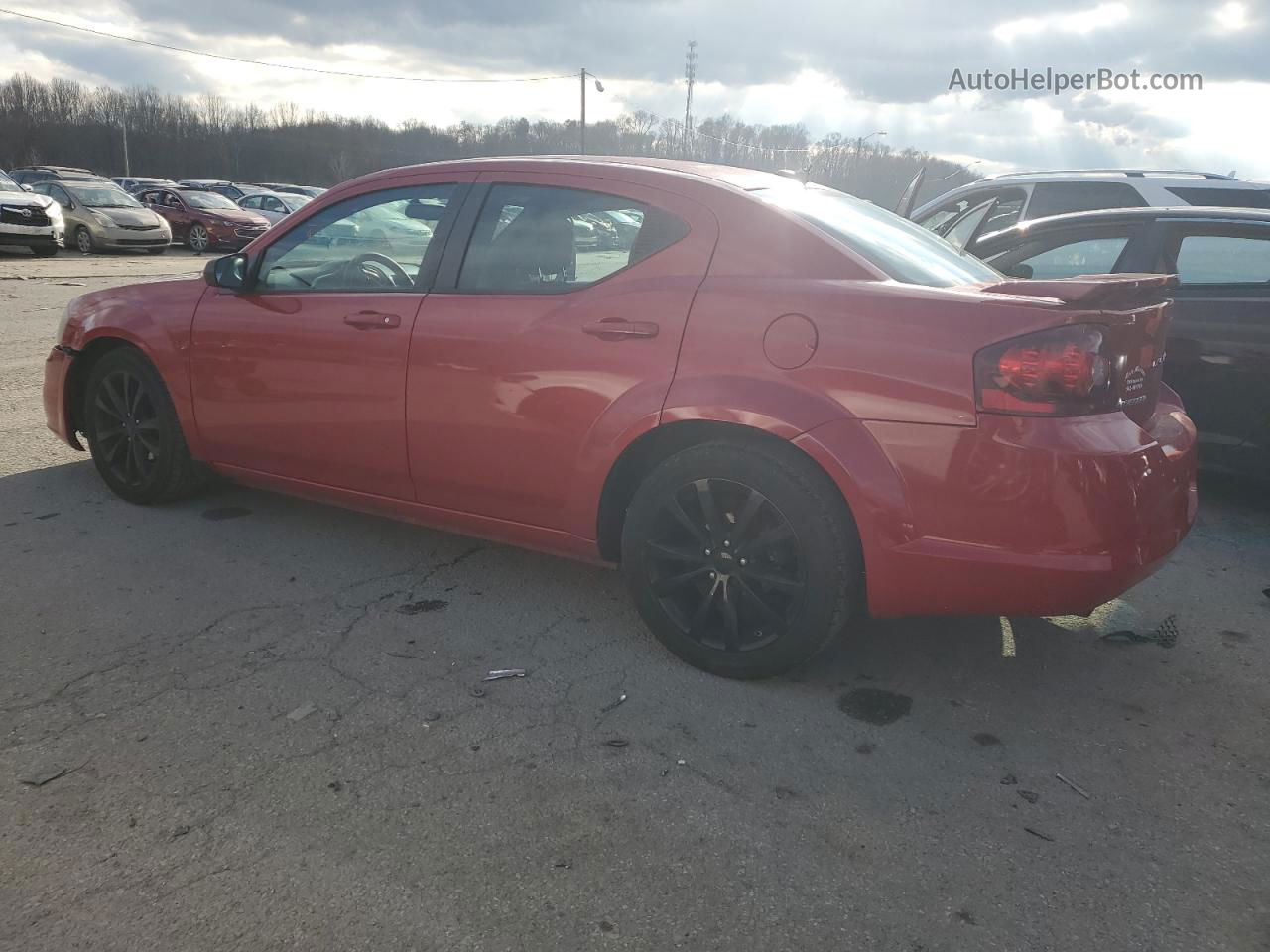 2014 Dodge Avenger Se Red vin: 1C3CDZAG9EN174066