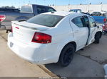 2014 Dodge Avenger Se White vin: 1C3CDZAGXEN104608