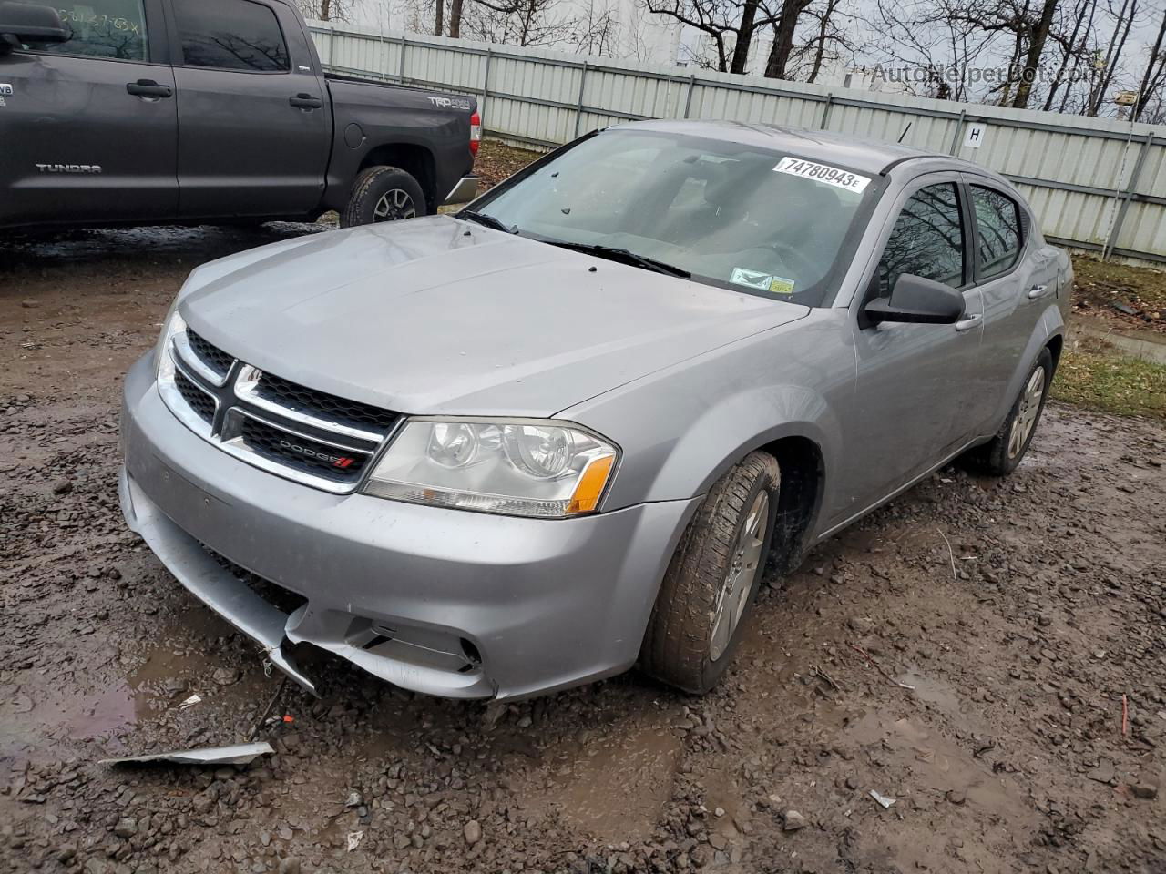 2014 Dodge Avenger Se Серебряный vin: 1C3CDZAGXEN109212