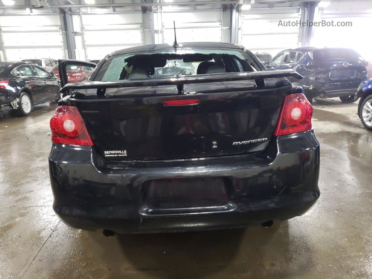 2014 Dodge Avenger Se Black vin: 1C3CDZAGXEN138841